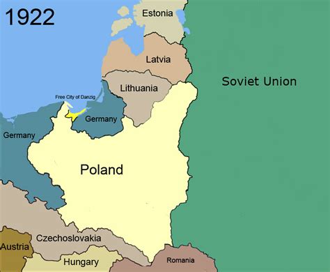 poland map 1922